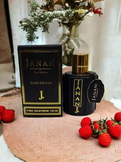"Janan Gold Edition Perfume for Men by J. | 100ml Eau de Parfum | Long-Lasting Masculine Fragrance in Pakistan" 