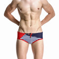 Men's Swimming Trunks Sexy Striped Briefs Beach Shorts Femdelux