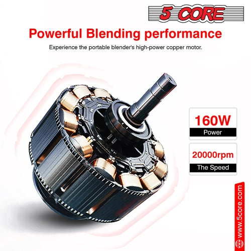 Portable Blender USB Rechargeable Smoothie Maker – Mini Juicer for Travel & Fitness Femdelux